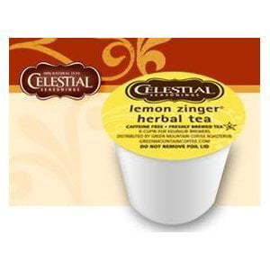 Celestial Seasonings Lemon Zinger Hot Herbal Tea * 5 Boxes of 24 K-Cups (Best Hot Tea For Keurig)