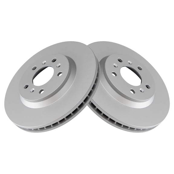 TRQ Front Brake Rotors Set Vented Premium G-Coated Fits Select 2006-2011 Buick Lucerne 2006-2013 Chevrolet Impala 2014-2016 Impala Limited 2006-2007 Monte Carlo