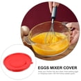 thumbnail image 4 of 2 PCS Egg Whisk Anti-splash Cover for Liquid Baking Guard Bowl Lid Blender Silica Gel, 4 of 6