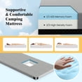 thumbnail image 6 of Goplus Memory Foam Camping Mattress with Anti-slip Bottom Travel Bag for Outdoor Sleeping Gray, 6 of 10