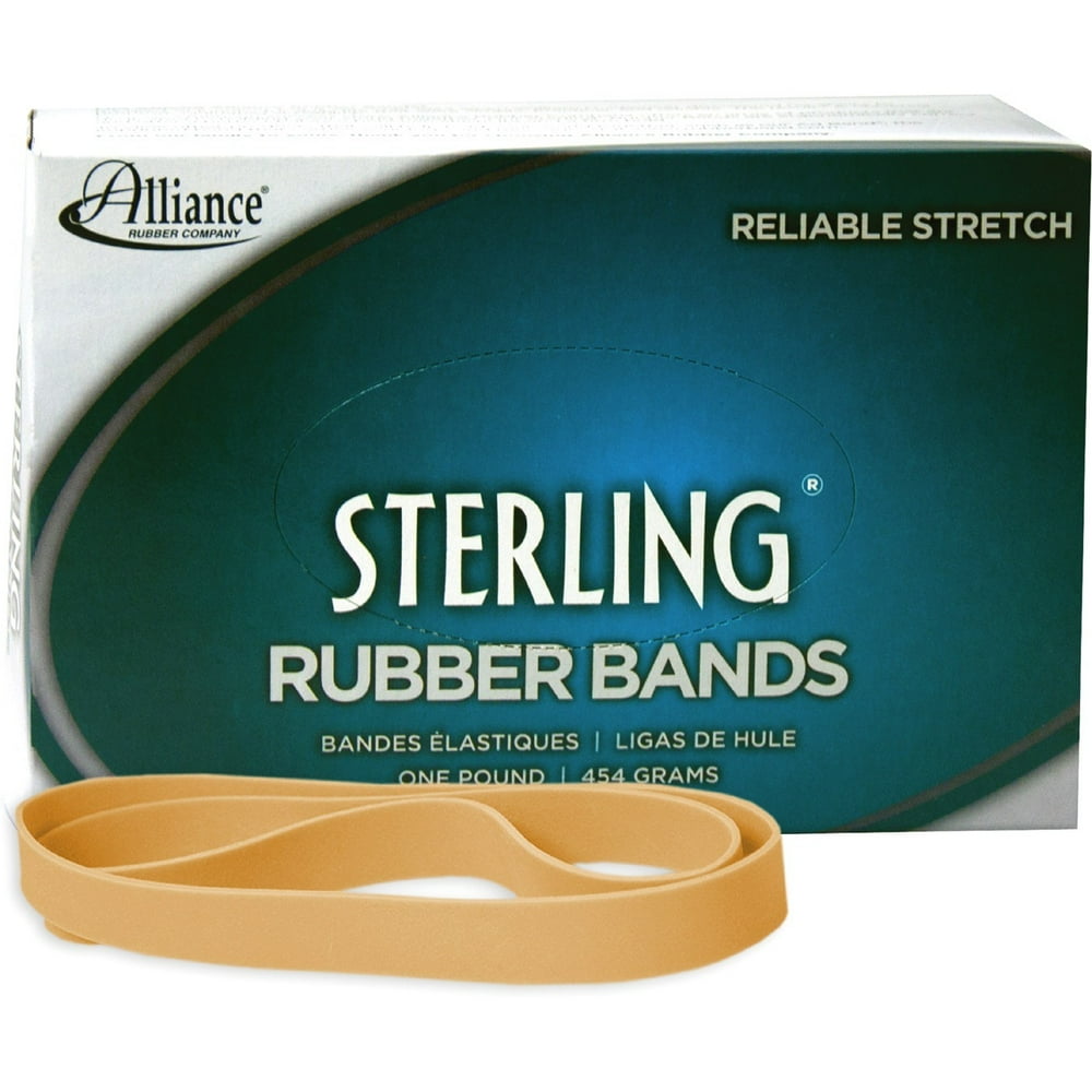 Alliance Sterling Rubber Bands Rubber Bands, 105, 5 x 5/8, 70 Bands/1lb Box ALL25055 Walmart
