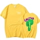 thumbnail image 3 of Camiseta de algodón de lujo para hombres y mujeres, camisa Harajuku con estampado de cactus y jack de Travis Scott, Hip Hop, amantes de la pareja, 3 of 4