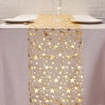 thumbnail image 2 of Hzzsbu Gold Silver Star Glitter Metallic Table Runner Bling Star Table Cloths Runner Thin Mesh Metallic Roll Table Runner Roll for Home Weddings Party Banquets, 2 of 7