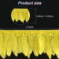 thumbnail image 3 of Flecos de Plumas de Ganso Uxcell, 2 Yardas 6-8" Fleco de Pluma Natural y Esponjosa para Manualidades [Amarillo], 3 of 7