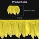 thumbnail image 3 of Flecos de Plumas de Ganso Uxcell, 2 Yardas 6-8" Fleco de Pluma Natural y Esponjosa para Manualidades [Amarillo], 3 of 7