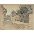 thumbnail image 2 of Ferdinand Boberg 24x19 Black Ornate Framed Double Matted Museum Art Print Titled: Rue Des Saules (1926), 2 of 5