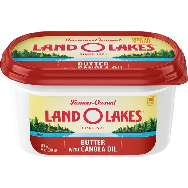 Land O Lakes® Butter with Canola Oil, 24 oz Tub