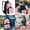 thumbnail image 3 of HUIACONG Strawberry Axolotl Kids Backpack 4-IN-1 Set for Boys Girls Ages 6-12 Detachable Lunch Box Pencil Case Water Bottle Holder School Backpack Lightweight 300g, 3 of 7