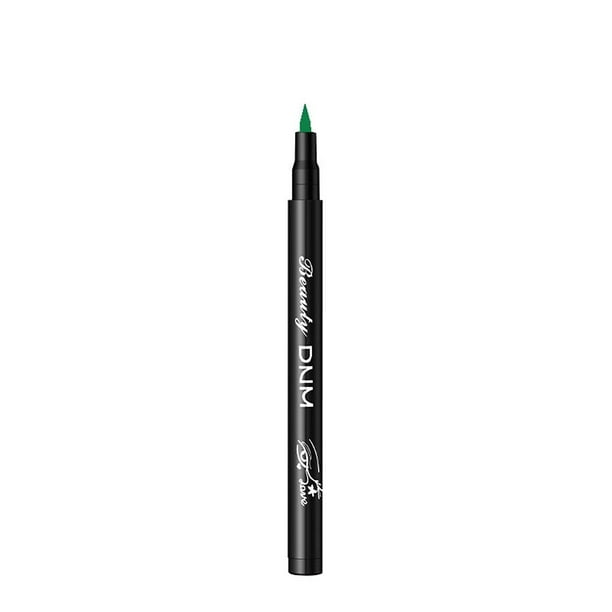 Lápiz delineador de ojos con purpurina líquida HUOGUO, 12 colores, 0,8 ml, resistente al agua