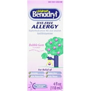 Children's Benadryl Cherry Allergy Liquid, 11 mg, 4 Fl. Oz.