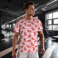 thumbnail image 3 of Wukai Sweet Watermelon Print Men's Short-Sleeved Mesh T-Shirt,Quick-Dry Short Sleeve Workout T-Shirt-XX-Large, 3 of 8