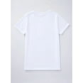 thumbnail image 2 of Camiseta de manga corta con estampado de corazón para mujer, camisetas gráficas para mujer, camisetas deportivas de ocio, 2 of 7