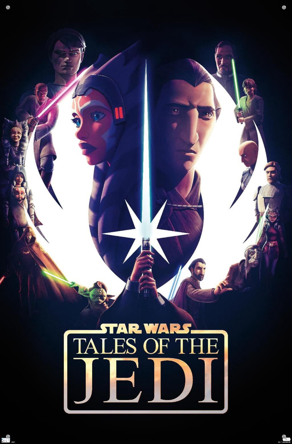 Star Wars: Tales of the Jedi - One Sheet Wall Poster with Pushpins, 22.375" x 34"