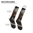 thumbnail image 2 of Sikiie Realistic Rose Skull Knee Socks, High Socks Long Stretchy Sock Women Knee High Stocking, Long Socks for Women, 2 of 6