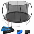 thumbnail image 2 of 12FT Trampoline (Double-side color pad) ,  Trampoline for Kids and Adults with Enclosure Net and Ladder,Curved fence pole, 2 of 10