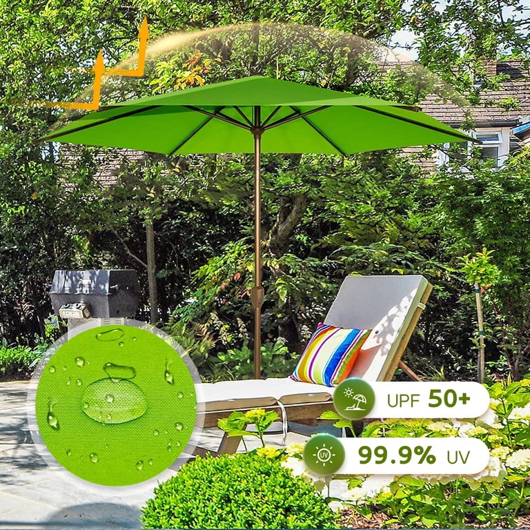 costway 10' patio umbrella Costway 10 ft. Outdoor Patio Umbrella with 32 Solar LED Lights and Weighted  Base, Sandbags in Red HCST12963