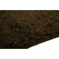 thumbnail image 3 of Queen Mary Bath Rug Luxury Soft Plush Thick Fluffy Microfiber Bathoom Mat, Non-Slip Rubber Back, Floor Mat Water Absorbent 20x60 - Chocolate, 3 of 4