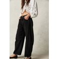 thumbnail image 4 of Jeans For Women Mid Rise Barrel Wide Leg Mid Waist Cropped Denim Baggy Boyfriend With Pockets Pants, 4 of 8