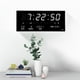 thumbnail image 3 of Reloj electrónico con calendario LED Reloj de pared digital Alarma Sonando cada hora Relojes de mesa de temperatura Inicio, 3 of 5