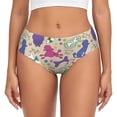 thumbnail image 1 of Fotbe Colorful Poodle Dog Calzones Estampados para Mujer – Ropa Interior de Algodón, Cómoda, Suave y Elástica-Large, 1 of 6