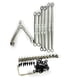 thumbnail image 4 of Conjunto de varilla de enlace de dirección Tholdsy 7 piezas de aleación de aluminio 1/24 para Axial SCX24 Plata, 4 of 6
