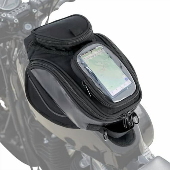 Nomad Universal Magnetic Tank Bag for Motorcycles - Heavy Duty Black Gas Tank Pouch for Cruiser & Sportbike$$Vehicle Parts & Accessories