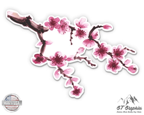 SELECT SIZE Cherry Blossom Branch Car Laptop Phone Vinyl Sticker