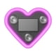 thumbnail image 2 of Luz de ventana de corazón de neón solar para coche 2PCS | Ventosa interior LED melocotón Forma de corazón | Resistente al agua, resistente a la decoloración, suave resplandor, recargable por USB |, 2 of 5