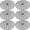 Black, variant on LOLIPPYY 6Pcs Flowerpot Bottom Mat Plastic Reusable Riser for Pots Outdoor Plant Elevator for Pots