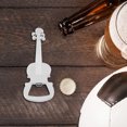 thumbnail image 2 of Llavero abierto de cerveza con abridor de botellas de vino de metal para guitarra musical, 2 of 8
