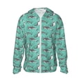thumbnail image 1 of Fotbe Great White Shark Chaqueta con Protección Solar UPF 50+ para Hombre y Mujer, Camisa con Capucha y Bolsillos-X-Large, 1 of 7
