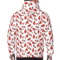 thumbnail image 3 of Bingfone Red Birds Men's Drawstring Hoodie Long Sleeve Pocket Sweatshirts-Medium, 3 of 6