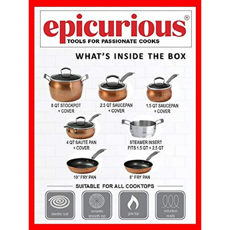 Epicurious Aluminum 11-pc. Cookware Set EPIMS-U3551 - JCPenney
