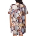 thumbnail image 3 of Lsque Sea Shells Women's Short-Sleeved Pajama Set - 2 Piece Soft and Lightweight Sleepwear Set-3X-Large, 3 of 9