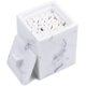 thumbnail image 1 of Organizador de baño con tapa y soporte cuadrado para hisopos de algodón, color blanco, 1 of 5