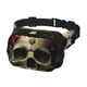 thumbnail image 2 of Balery Classical Rose Crown Skull Mochila Cinturón para Mujeres y Hombres, Bolsa de Cintura Impermeable de Doble Capa con Correa, 2 of 9