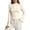 Z1Beige, variant on Trendfront Womens T Shirt Crop Crew Neck Slim Fit Ruched Pleated Long Sleeve Yoga Athletic Sports Workout Base Undershirt Tops