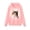 Pink Cat-More Love, variant on Serdomi Hoodie Sweatshirts for Big Girls -Soft Long Sleeve Pullover Shirt Tween Stylish Pink-White Gradient Size 12/14