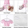 thumbnail image 3 of Numjaw 3Pcs Garment Bags, 35'' Clear Garment Bag for Hanging Clothes, Kids Garment Bags for Travel Storage, Dance Costumes, Dance Costume Bag with Zippered Multiple Pockets(White), 3 of 6