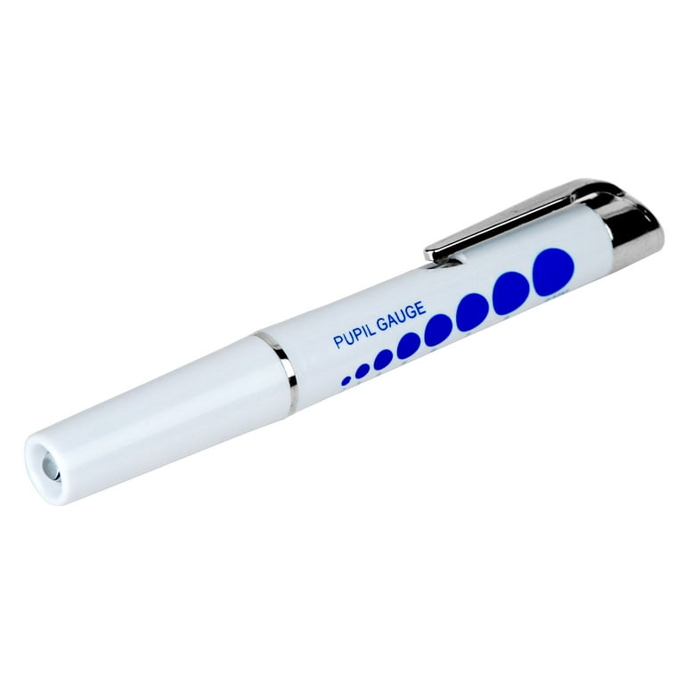 Dixie Ems Reusable LED Diagnostic Penlight with Pupil Gauge