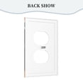 thumbnail image 4 of ZICANCN Outlet Covers Wall Plate, Face Patchwork Abstract Art Light Switch Cover Decorative, Duplex Toggle Combo 1-Gang, 4 of 9
