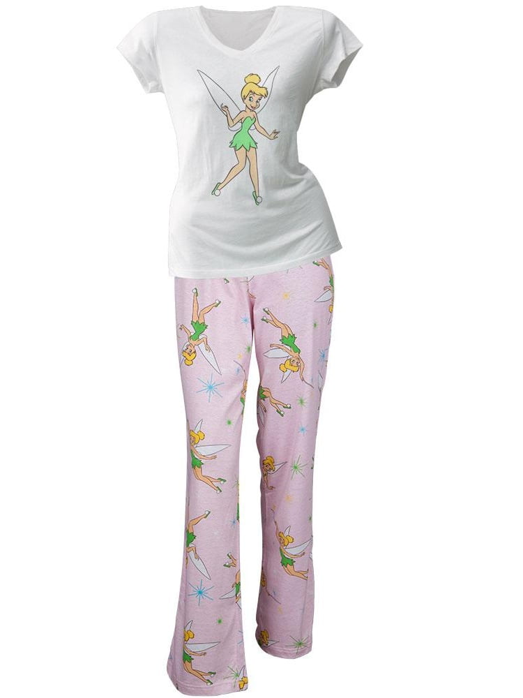 Tinkerbell Fairy Magic Juniors VNeck Pajama Capri Set