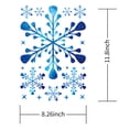 thumbnail image 2 of Winter Holiday Glitter Snowflake Static Stickers Reusable Window Decals - Festive Christmas Ornaments for Indoor/Outdoor Decor, 2 of 13