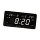 thumbnail image 4 of Reloj de pared digital despertador multiusos moderno calendario pantalla de temperatura Blanco, 4 of 9