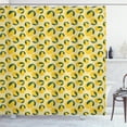 thumbnail image 1 of Ambesonne Garden Art Shower Curtain, Graphic Lemons Leaves, 69"Wx70"L, Jade Green Mustard, 1 of 3
