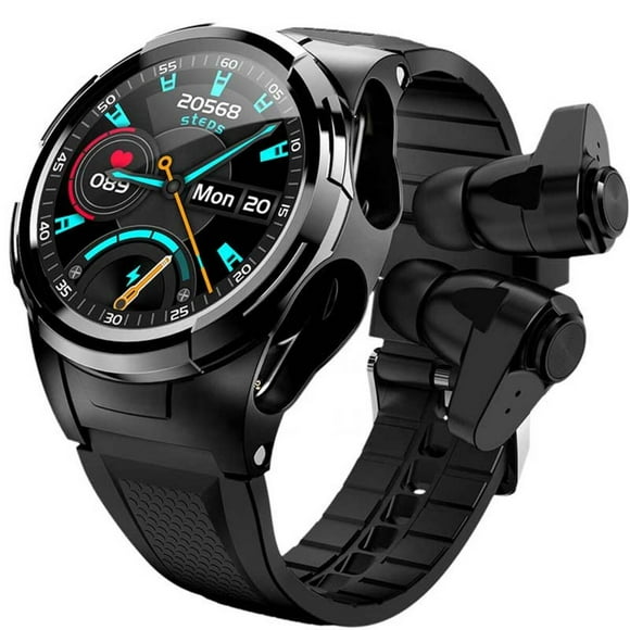 Reloj Inteligente Fralugio Smart watch S201 con Audífonos Bluetooth Monitores de ejercicio Lujo
