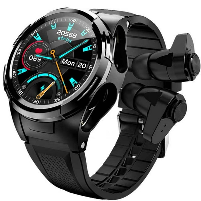 Reloj Inteligente Fralugio Smart watch S201 con Audífonos Bluetooth Monitores de ejercicio Lujo