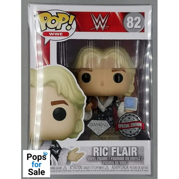 Funko WWE Wrestling POP! Sports Ric Flair Vinyl Figure (Royal Rumble Diamond Collection with Pin)
