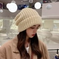 thumbnail image 3 of CoCopeanut Winter Hats for Woman New Beanies Knitted Big Size Hat Girls Autumn Female Beanie Caps Warmer Bonnet Ladies Casual Cap, 3 of 6