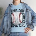 thumbnail image 3 of Retro Baseball Game Day T-Shirt, Baseball Lover Mom Shirt Gift Tee, 3 of 8